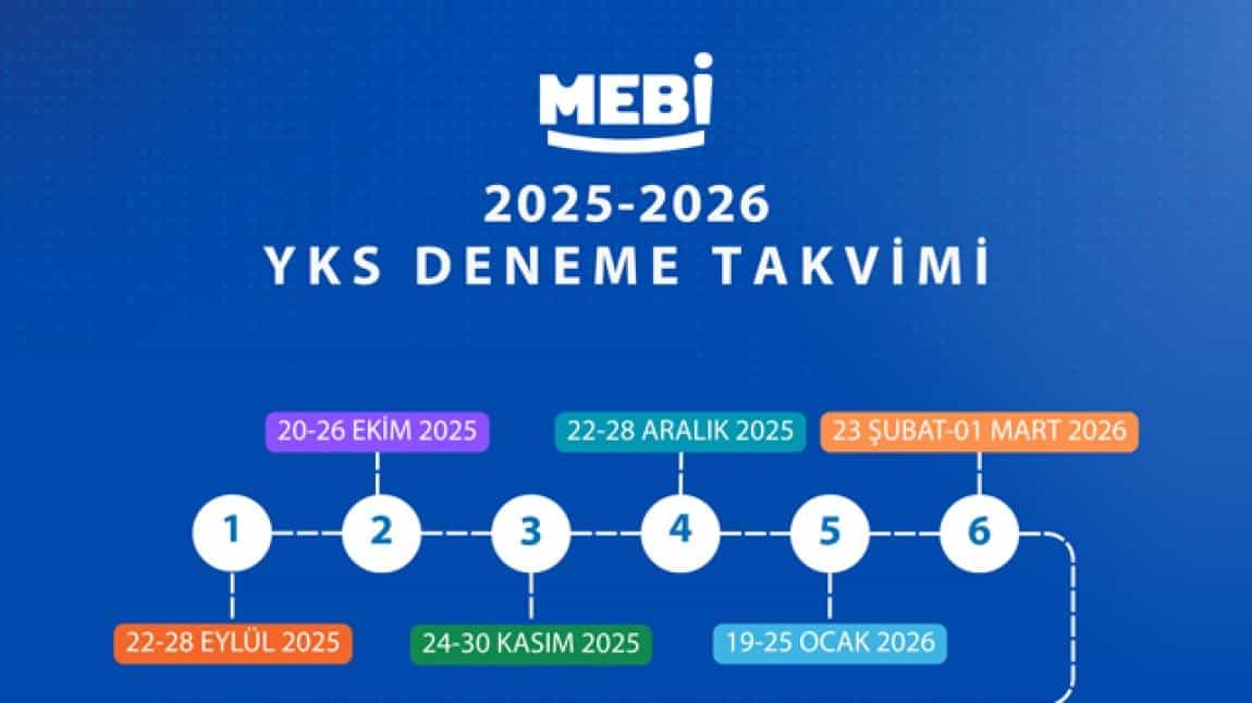 2025-2026 MEBİ Deneme Sınavı Takvimi